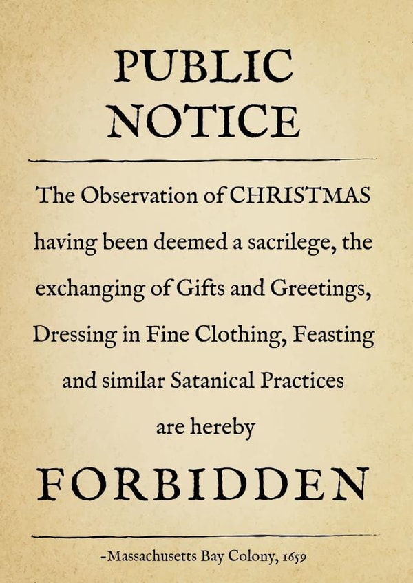 Christmas Celebrations are hereby Forbidden Funny Anti-Christmas Card created by Wit & Wisdom