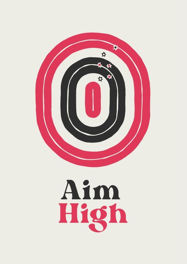 Aim High card created by @MarkBijak