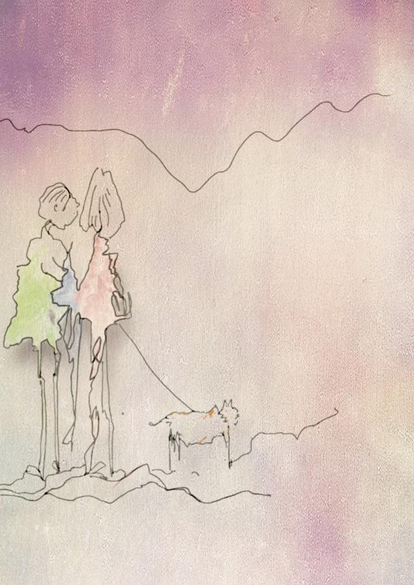 Walking the dog 1000 created by jacquelyn ready designs