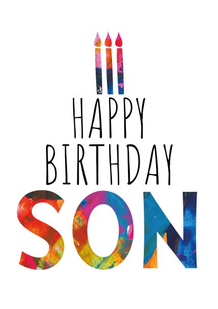 Happy birthday son card card