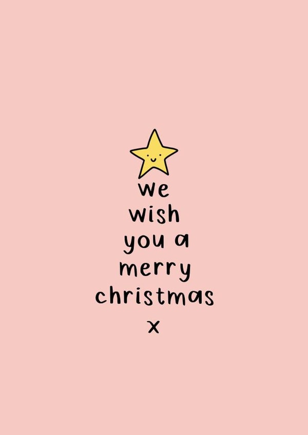 We wish you a merry Christmas tree card created by SecretlyMegan