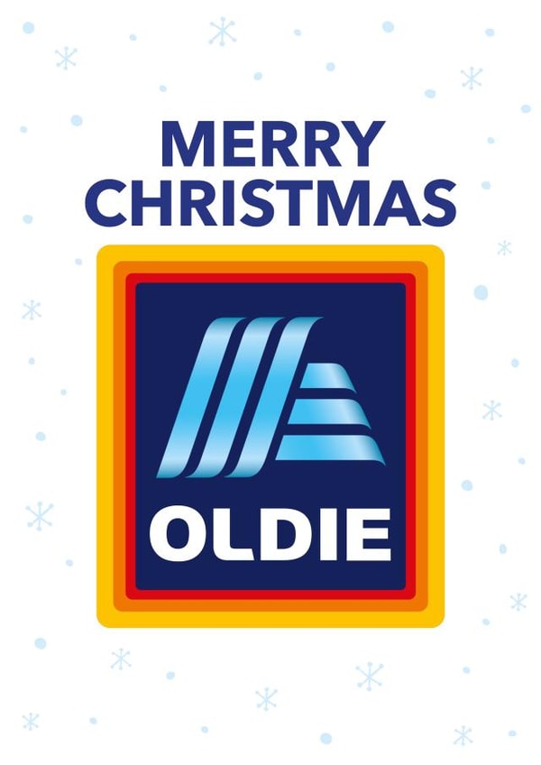 Christmas card for the old person created by Superlush Cards