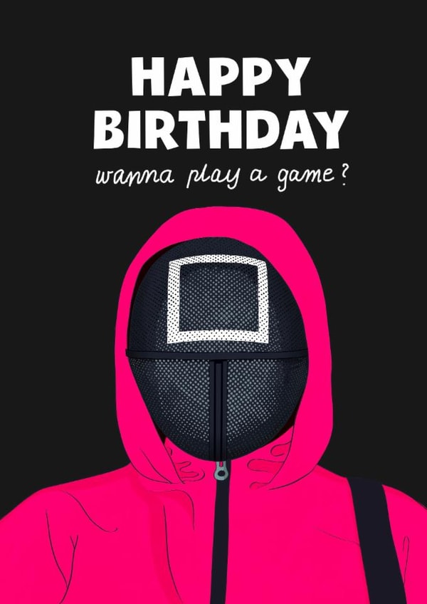 Happy Birthday Squid game card! created by Kasia Cards