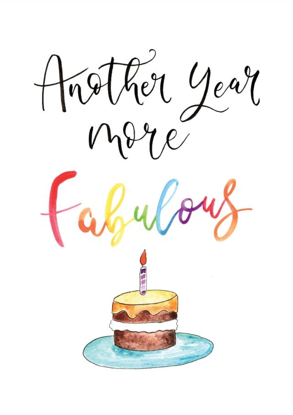 FABULOUS Birthday Card created by Lovely In Letters