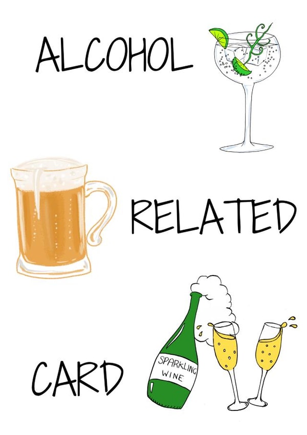 Alcohol Related Card created by Sahara Designs