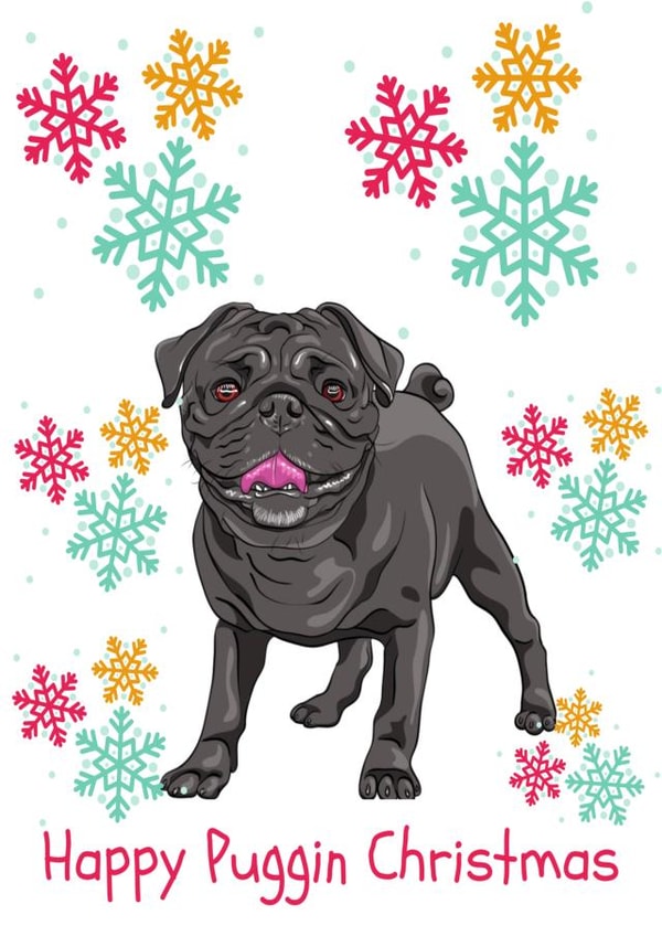 Happy Christmas Pug Lover 1001 created by Made by Betty