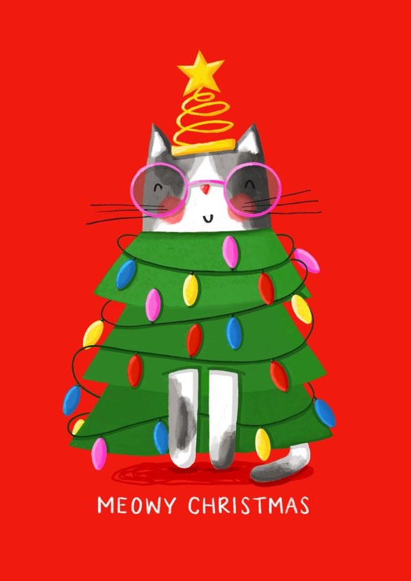 Fancy Dress Christmas cat created by Nicola Watson