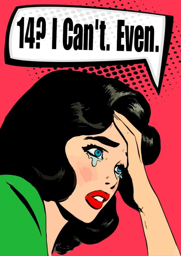 Funny 14th Birthday Card! created by CardandFast