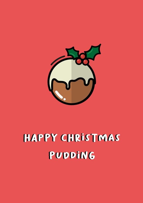 Christmas Pudding Card created by @a_n_d_creative
