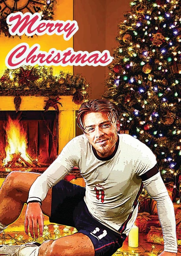 Jack Grealish Merry Christmas Card created by Yeh Boi