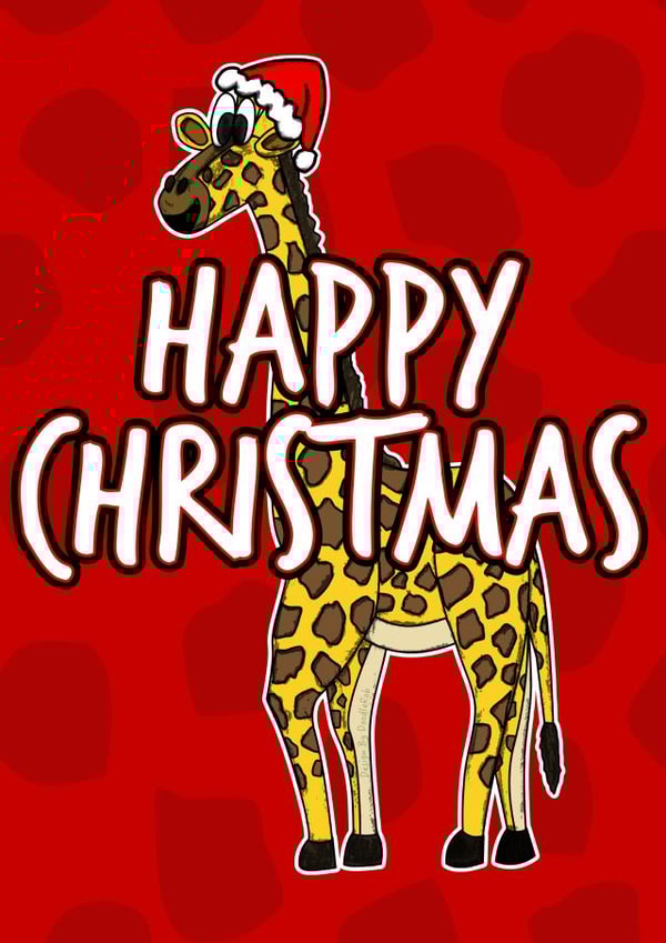 Christmas Giraffe created by Doodle Rob