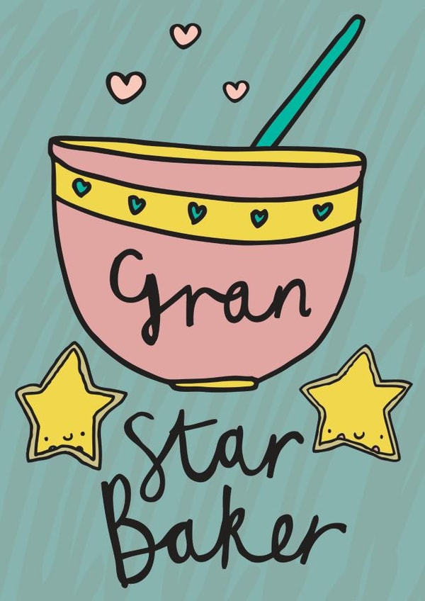 Star Baker Gran Card created by Dottypink Designs