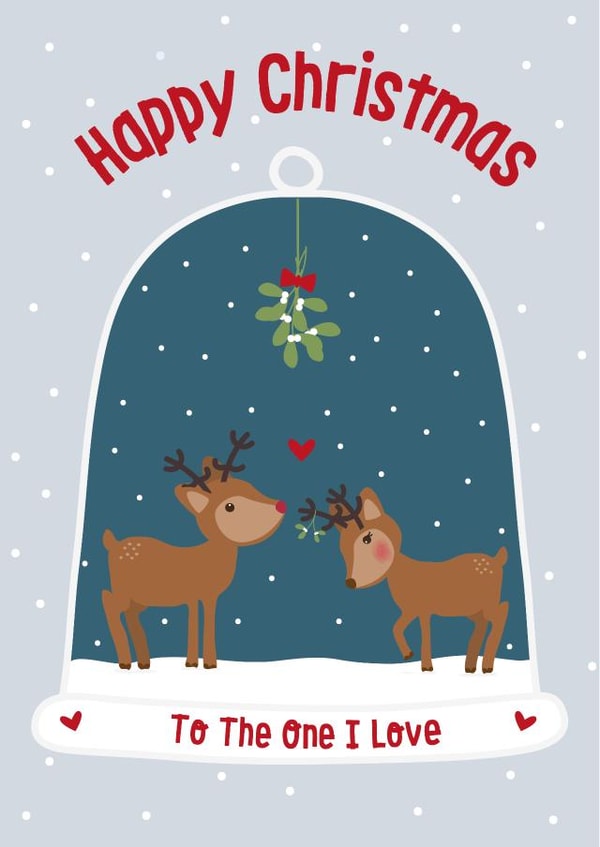 Deer Love Christmas Card created by Wink Design - Michelle Roberts