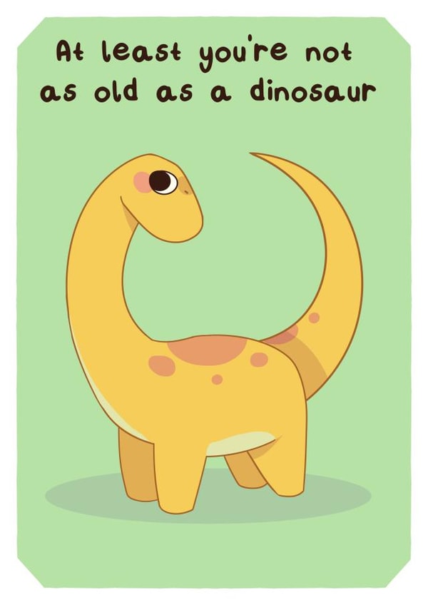Old Dinosaur Card created by Abigail Taras