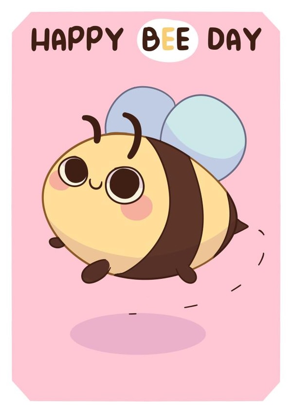 Cute Bee Pun Birthday Card created by Abigail Taras