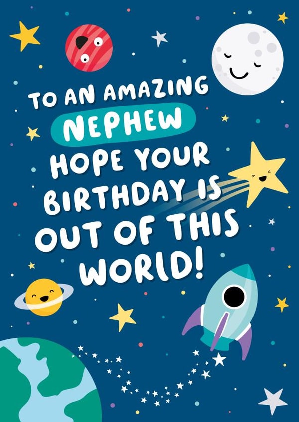 Space Nephew Birthday Card created by Macie Dot Doodles