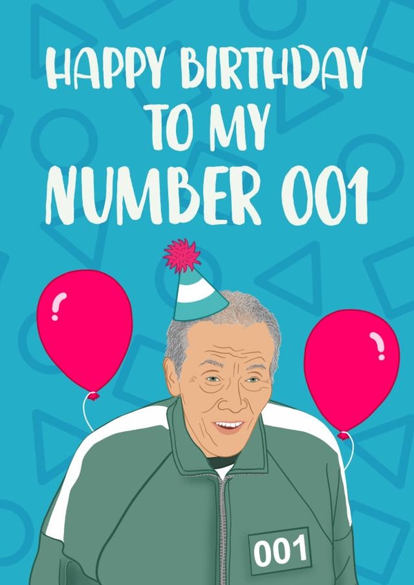 Squid Game Birthday Card created by The Cake Thief