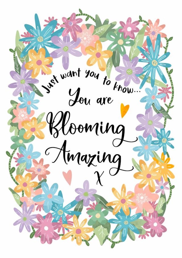 Floral Thank You Card - You are Amazing created by And You Can Quote Me