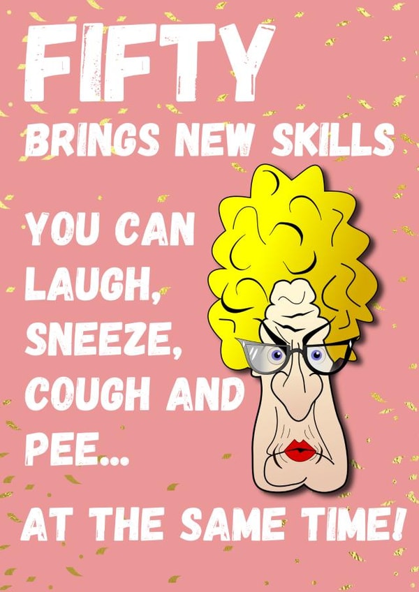 Fifty Quote Birthday Card created by SIMO 08