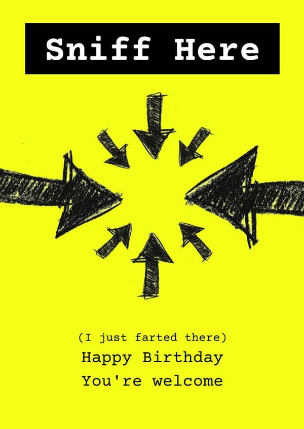 Farting Birthday Card  created by Dangerous Dave 