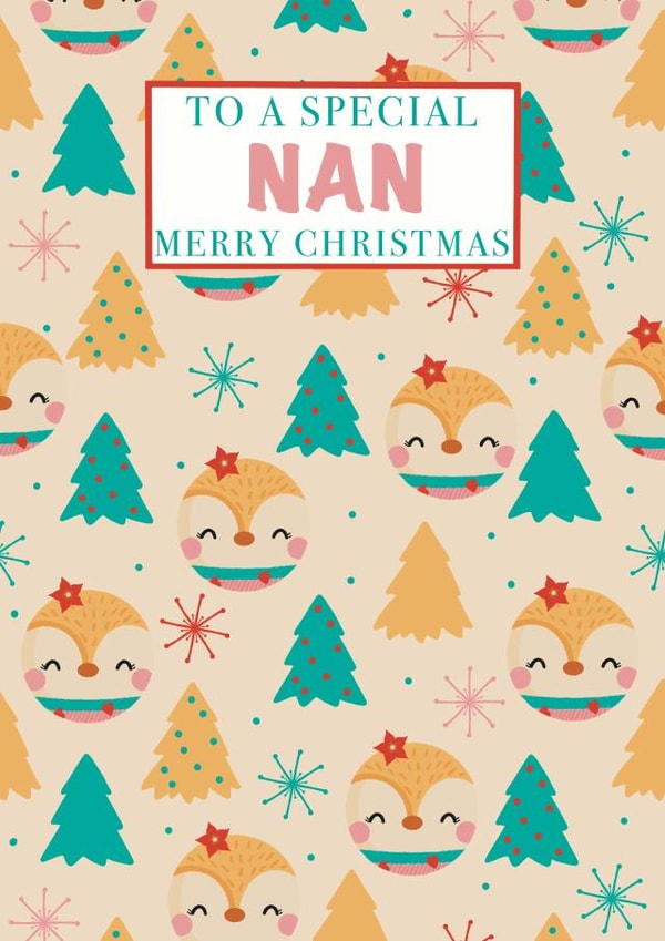 Reindeer Nan Christmas Card created by Catherine Bancroft