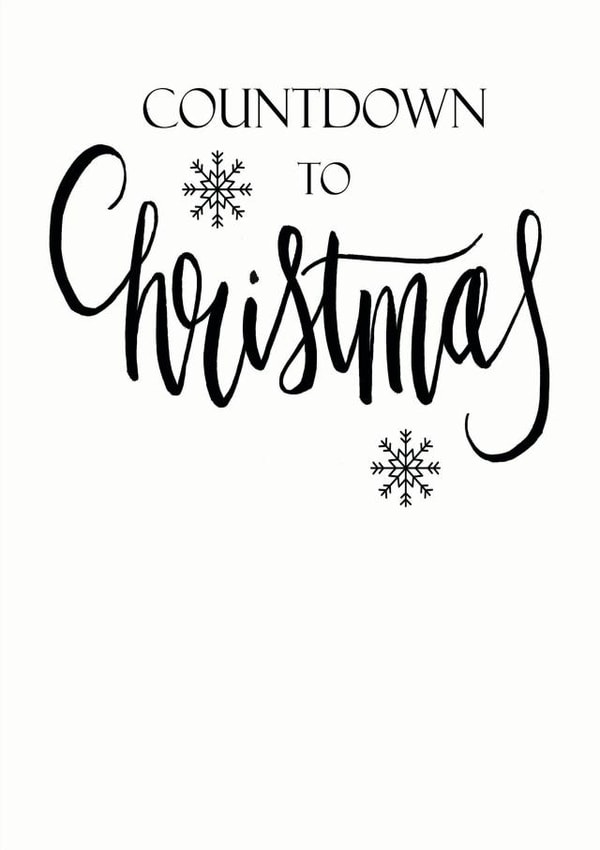 Christmas, countdown, snowflake, xmas created by An Original Design by Bex