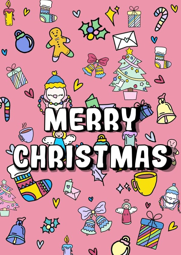 Cute Merry Christmas Card created by @CraftyMiaa