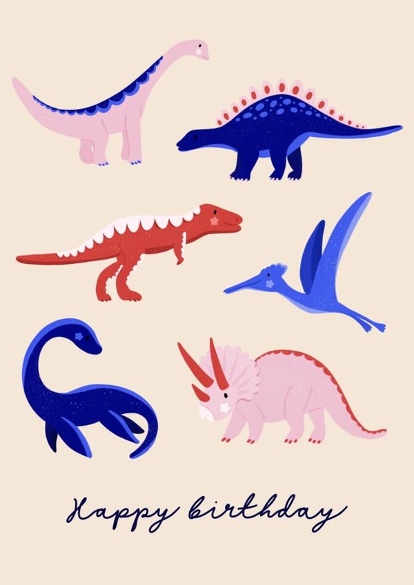 Dinosaur Birthday Card created by Charlie Dyer