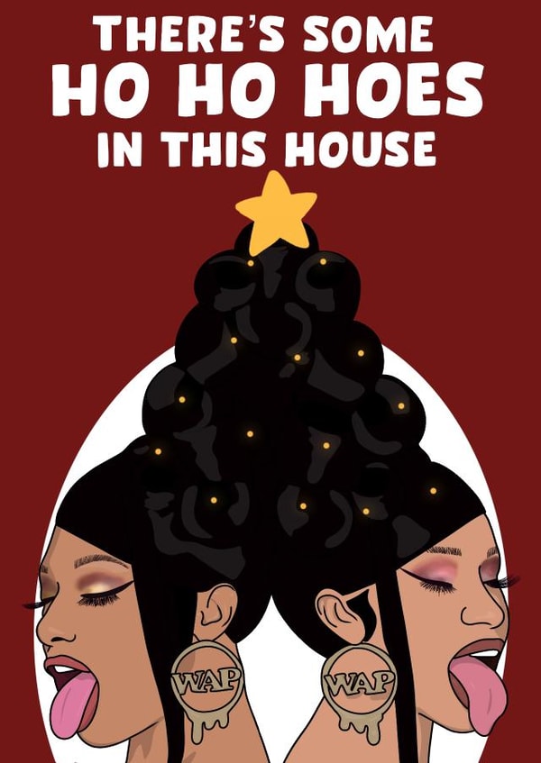 Ho Ho Hoes WAP Christmas card! created by Pink + Pip