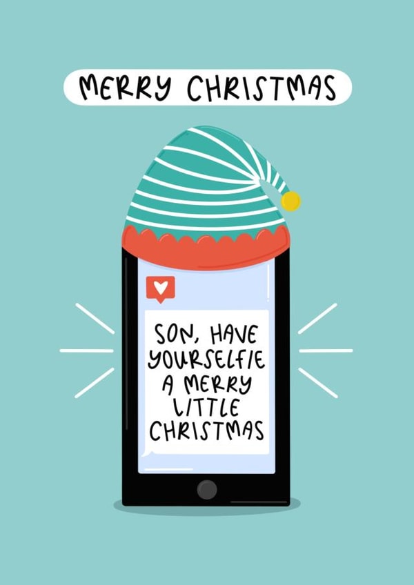 Have Yourselfie A Merry Little Christmas - Son Christmas Card created by Muses & May