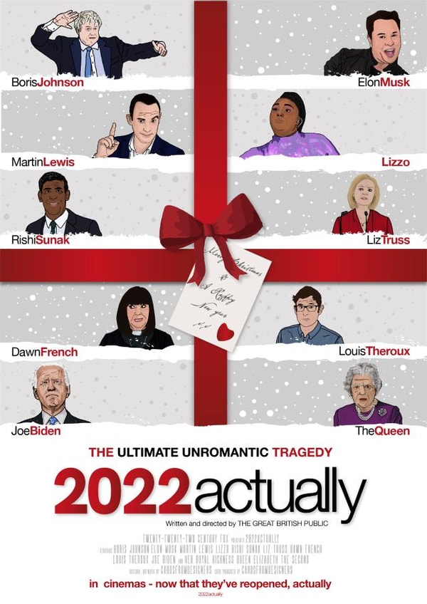 2022 actually - Love Actually Inspired Christmas Card created by Cards from Designers