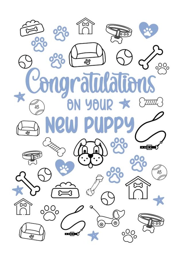 Congratulations On your New Puppy - Blue created by Rambos Packed