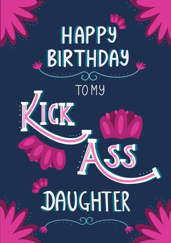 Happy birthday to my kick ass daughter created by Schnauzer Scribbles