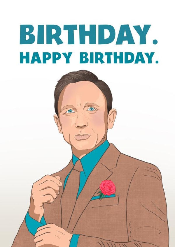 James Bond Birthday Card created by Kasia Cards