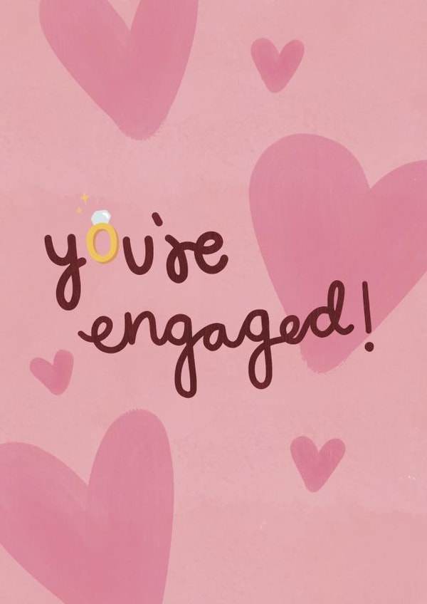 Bling ring engagement card created by @chlosketch