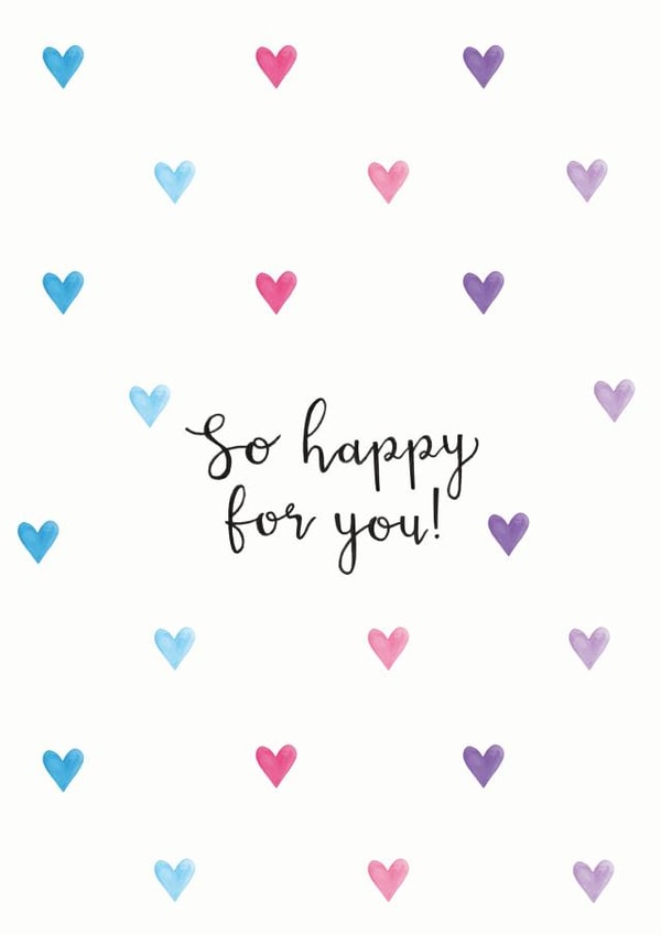 So Happy For You Hearts Card created by Beloved Creations
