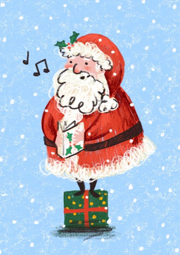 Simple Santa Sings Christmas Carols created by Rebecca Bagley