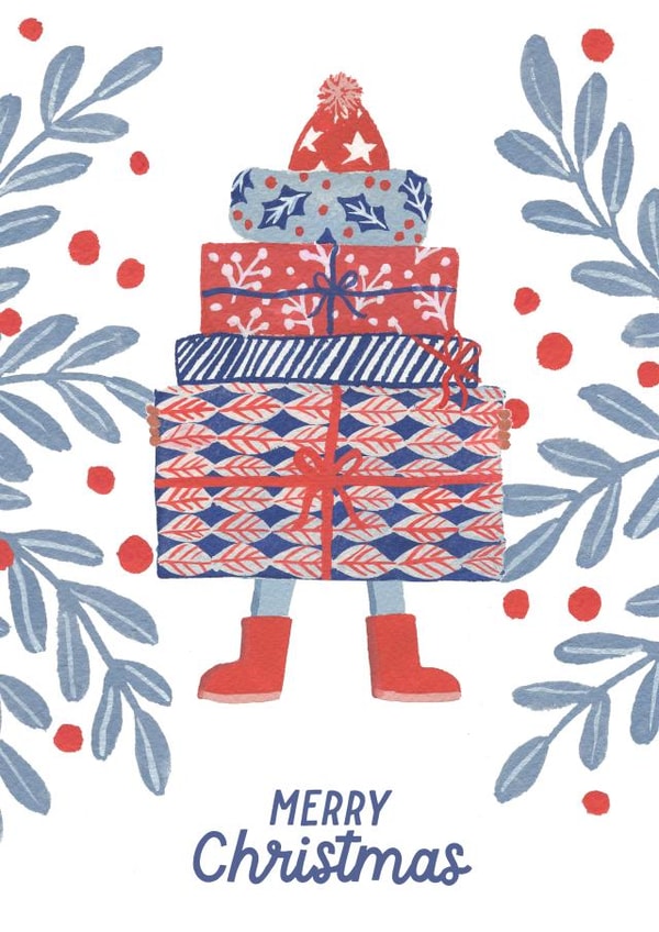 Merry Christmas Presents Card created by Callisto Design Co.