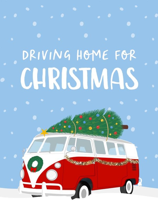 Camper Van Christmas Card created by The Cake Thief