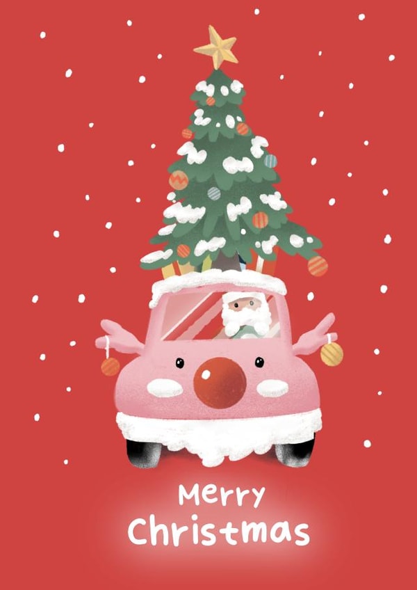 Santa In His Rudolph Christmas Car 1002 created by HelloPinky