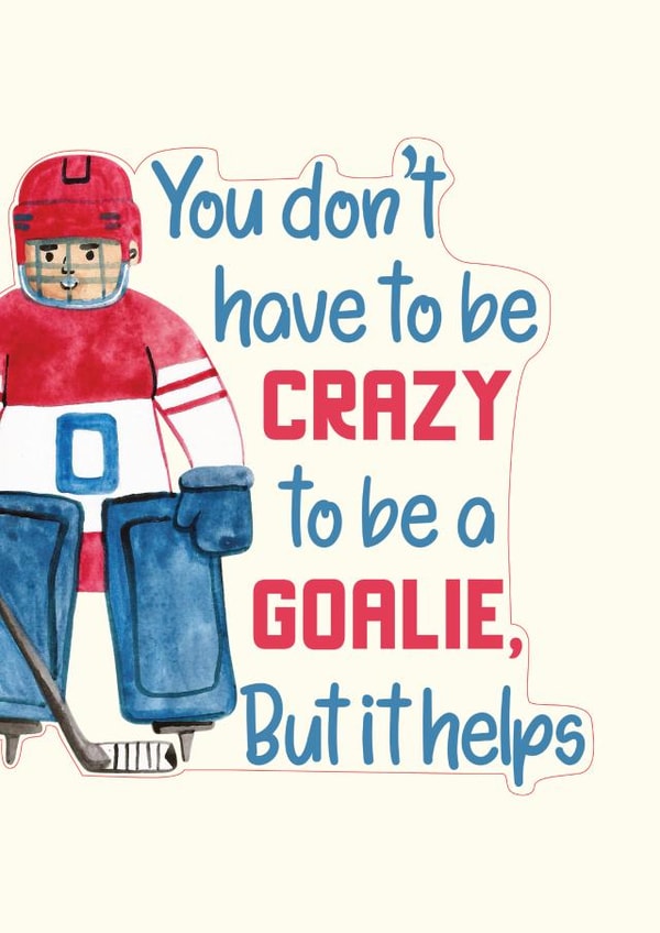 Hockey celebration card created by Thankful Cards