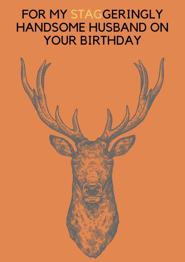 For my staggeringly handsome husband. created by Linen & Lace