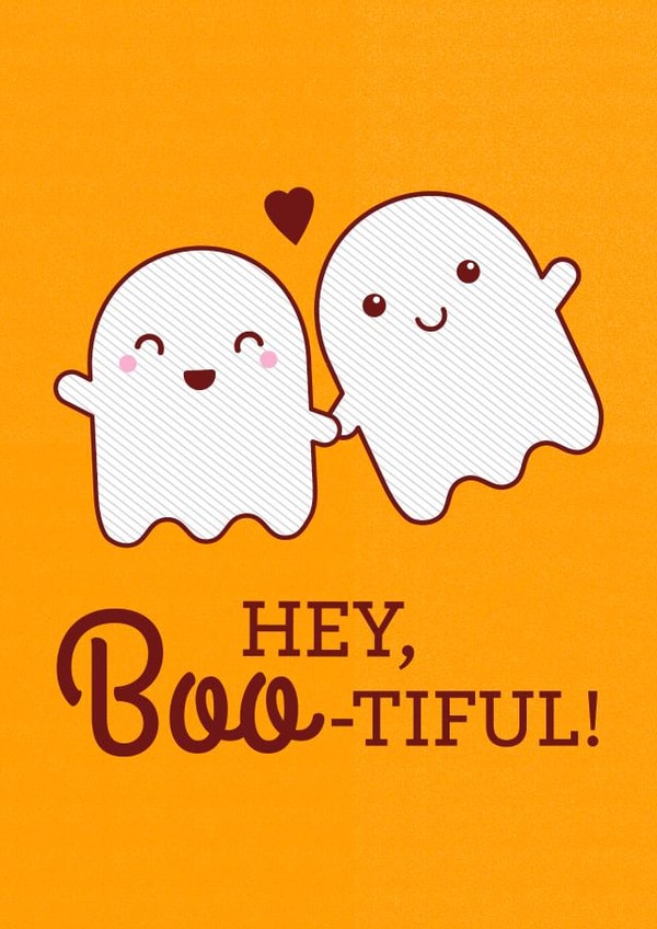 Hey Boo-tiful Ghost Love Card created by Tiny Bee Cards