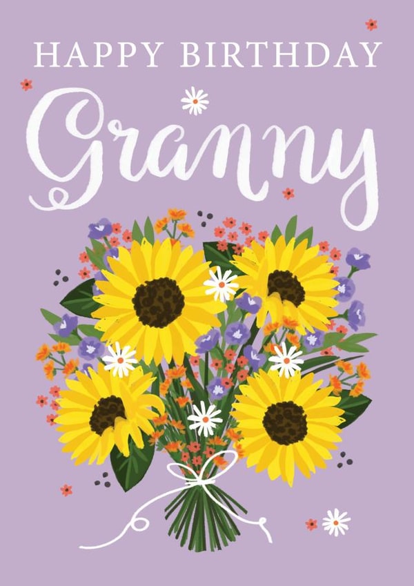 Floral Happy Birthday Granny card created by Making Meadows Ltd