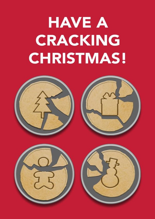 Squid Game Sugar Honeycomb Game Christmas Card created by Peabody Studio