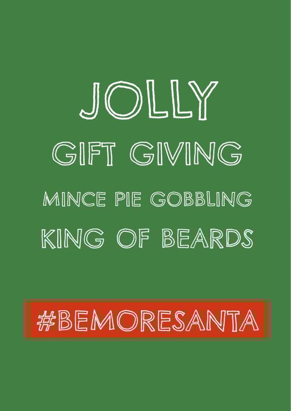 Be More Santa, Christmas Card created by Urban Collie