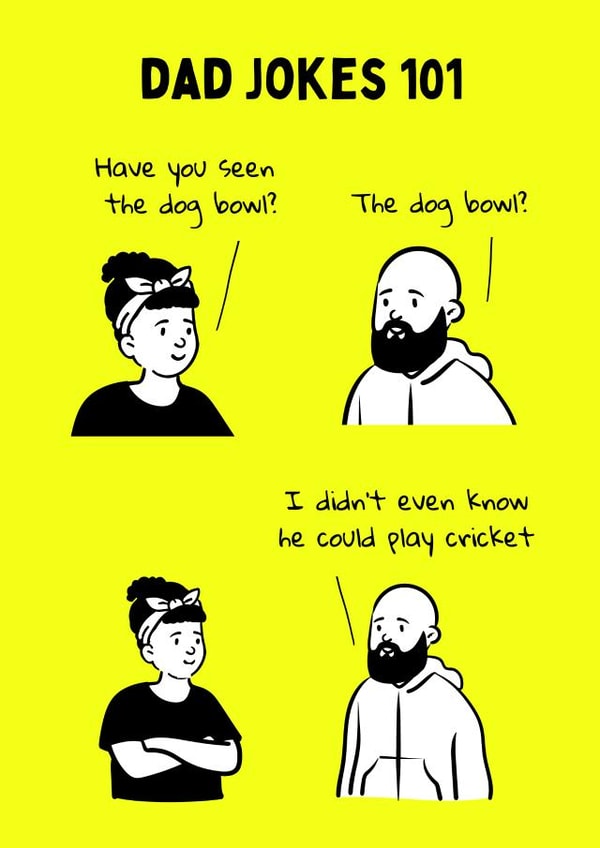 Dad Jokes Card  created by Dangerous Dave 