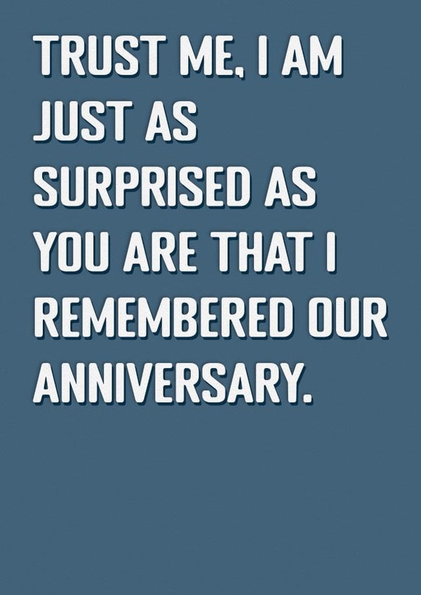 Funny anniversary card created by The Girl Next Draw Cards