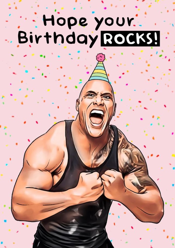 Hope your birthday ROCKS! created by Swish & Scribble