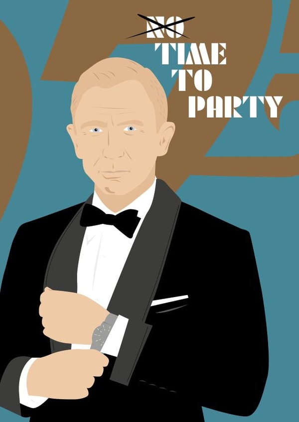 NO TIME TO PARTY - I think SO! created by Mrs Jones Graphic Design Ltd